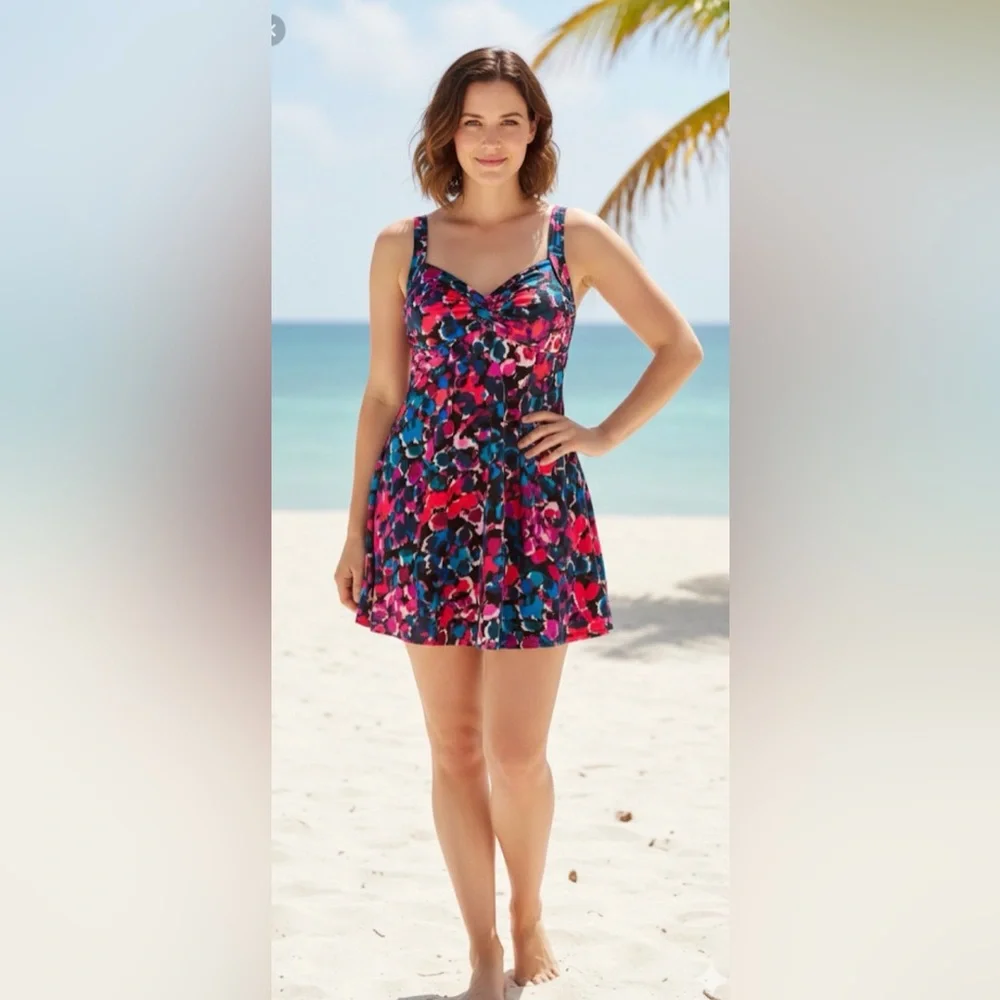 Croft & Barrow one piece bathingsuit size 10